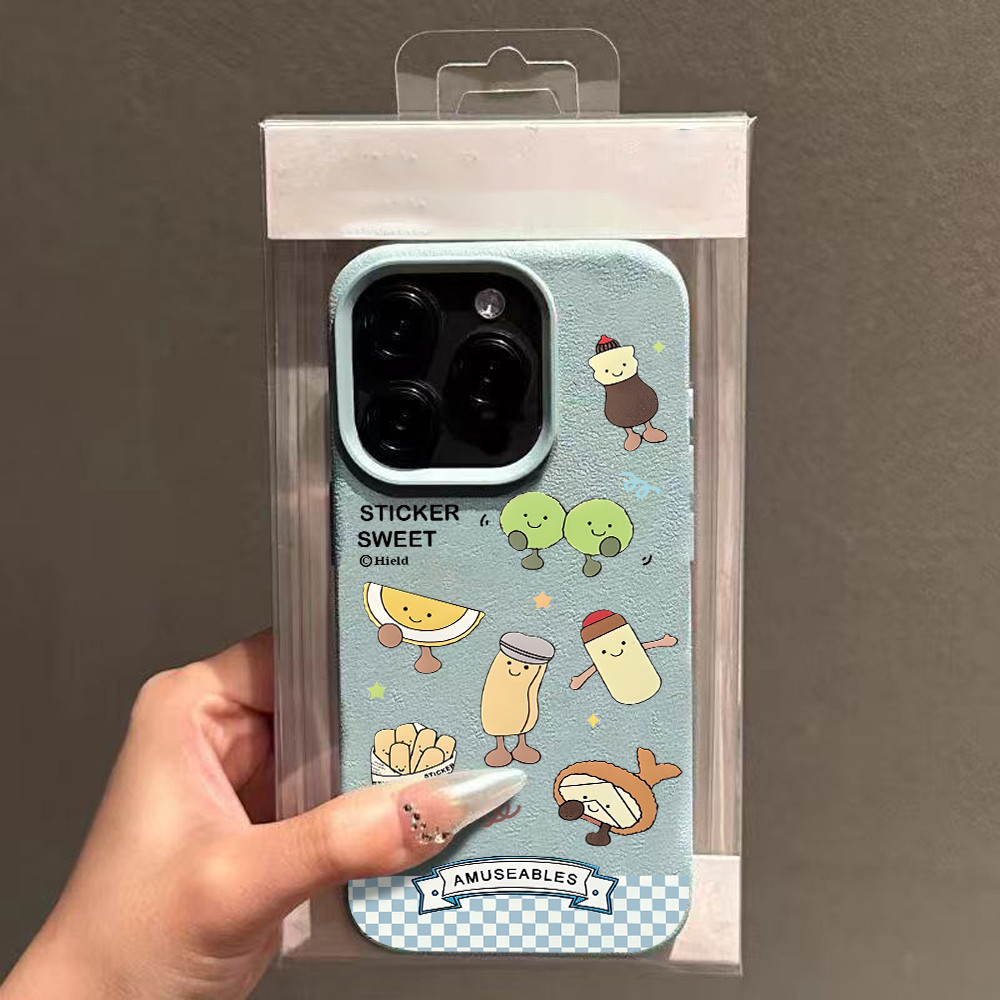 Child Funny Food Sticker cho 16 trường hợp iPhone 17Air Vải 14 13 11Pro