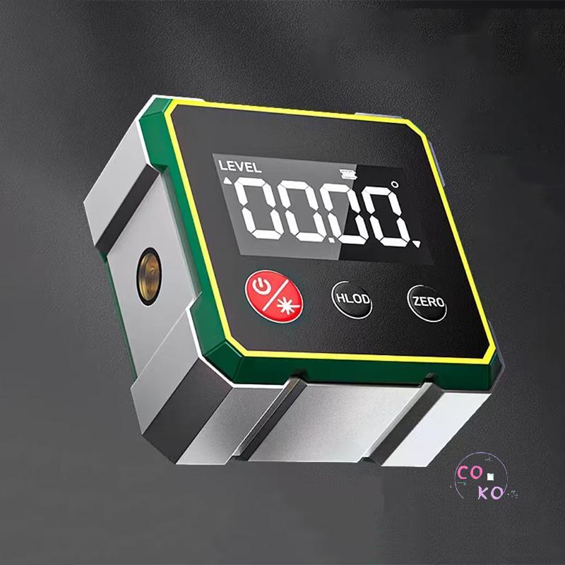 [son môi] 360° Công cụ tìm góc kỹ thuật số từ tính với thước đo Laser điện tử Type-C Sạc LCD Công cụ đo lường điện tử Đẹp