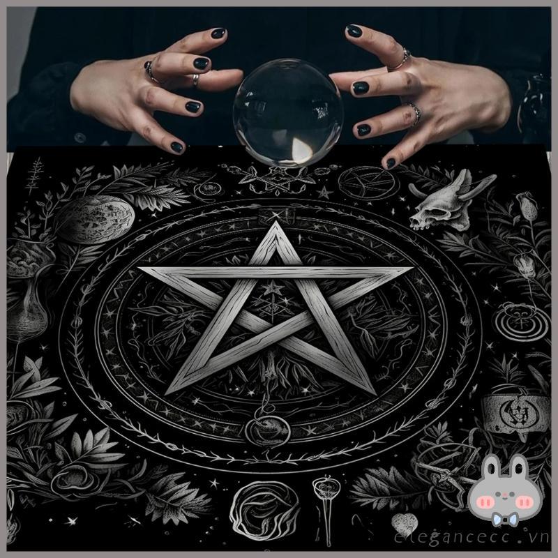 ELEGA Mặt Trăng Hoa Ngôi Sao Chiêm Tinh Khăn Trải Bàn Tarot Bói Toán Khăn Trải Bàn Altars Vải Bói Toán Bảng Trò Chơi Accessorie