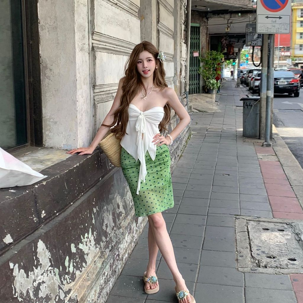 Biкиni Ba Mảnh Đẹp Cho Kỳ Nghỉ Biển - Váy Chia Phong Cách Ins