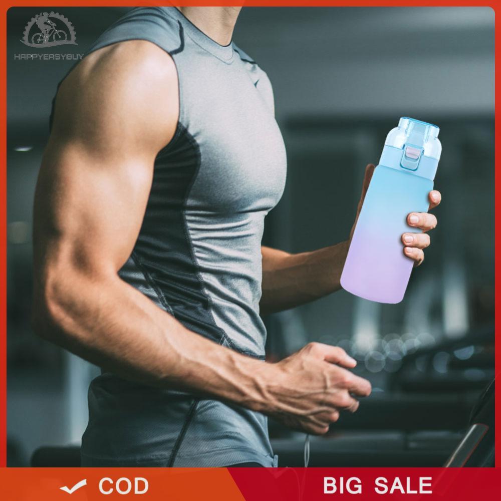Hạnh phúc❣ Cốc nước thơm 600ML với 7 hạt hương vị Chai nước thơm trái cây Bình nước uống Thích hợp cho thể thao ngoài trời