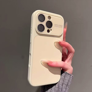 Ốp điện thoại cửa sổ lớn dạng lỏng màu đen sang trọng dành cho iPhone17 16 15 14 13 Pro Max Bảo vệ Camera chống sốc Vỏ mềm chống rơi