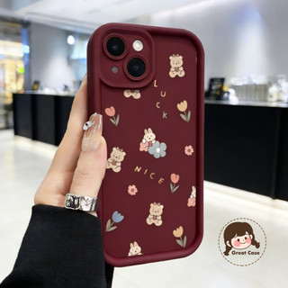 Ốp Điện Thoại Màu Trơn Gấu Dễ Thương Cho OPPO Find X9 X8 X7 Ultra X6 X5 X3 Pro R17 R15 R15X R11s R11 Reno 5K 3 2 2Z 2F Vỏ Hoạt Hình Đơn Giản Bảo Vệ Ống Kính Hoa Tulip Vỏ Mềm Chống Rơi