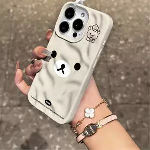 Chó trắng tối giảnPhù hợp với 17 vỏ điện thoại 16plus, 15 trắngống gãy, 14 vỏ mềm, 13