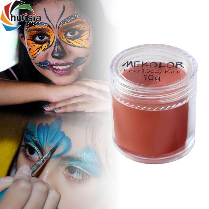Sơn cơ thể mặt, Sắc tố sơn mặt, Người lớn Cung cấp Sơn cơ thể hòa tan trong nước cho trang phục biểu diễn sân khấu Halloween