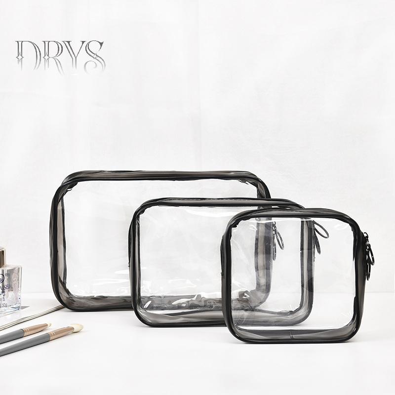 (TFT) Túi Đựng Mỹ Phẩm Trong Suốt PVC Nữ Dây Kéo Trong Suốt Túi Trang Điểm Làm Đẹp Du Lịch Trang Điểm Tổ Chức Bảo Quản Tắm Vệ Sinh Túi Rửa MỚI