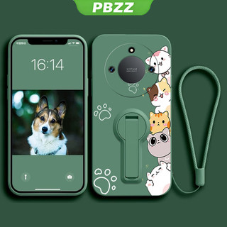 Trường hợp đối với Honor X9C 5g x9a x9b 5g điện thoại vỏ softcase Silicone lỏng chống sốc Bìa thiết kế mới thẩm mỹ phim hoạt hình mèo với chủ ytxzdzmm01