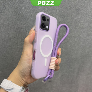 Ốp 2 Trong 1 Cho oppo Reno 13 14 pro 5G reno13 reno14 F 14F 13F 5G Vỏ Điện Thoại Chống Sốc Thiết Kế Mới Thẩm Mỹ Vỏ Thạch Màu Kép Có Dây Buộc Từ Tính Không Dây GDBSWX01