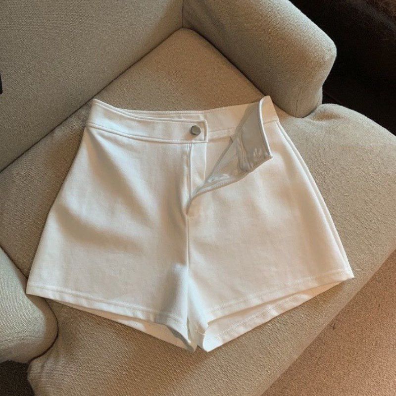 Quần Short Nữ Cạp Cao Chất Umi Co Giãn Cúc Cài Khóa Giữa_m628 - Sam Botique