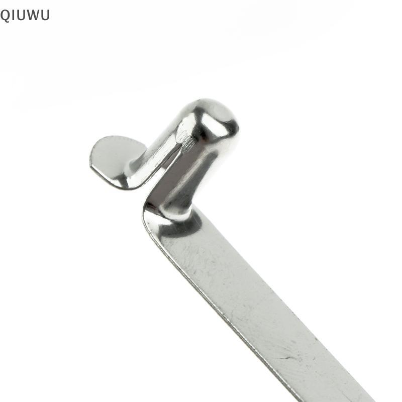 QIUWU 10 Cái Bule lò xo hình chữ V 6mm Tấm thép Bule lò xo dọc Tấm lò xo định vị hình chữ V.