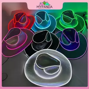 Mũ cao bồi phát sáng LED cho cô dâu - Phù hợp tiệc cưới và style phương tây