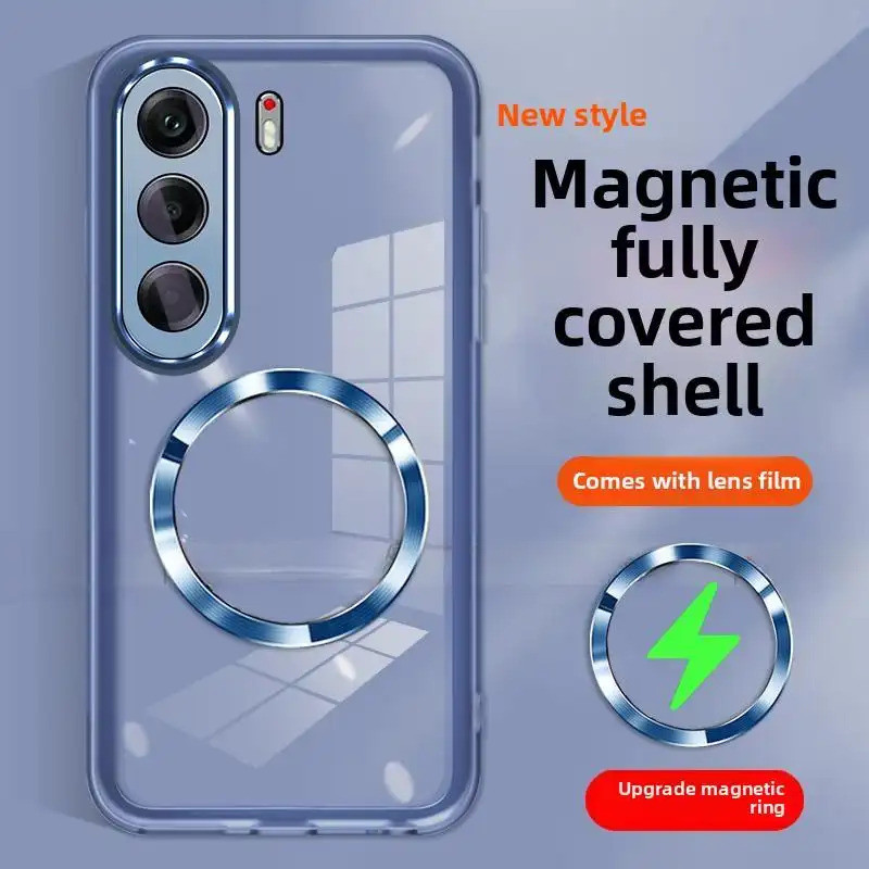 Có Ống Kính Phim Từ Tính Dành Cho Tecno Camon 40 pro Camon 40 prime Mềm Trong Suốt Vỏ Bảo Vệ camera Trong Suốt Chống Sốc Vỏ Điện Thoại