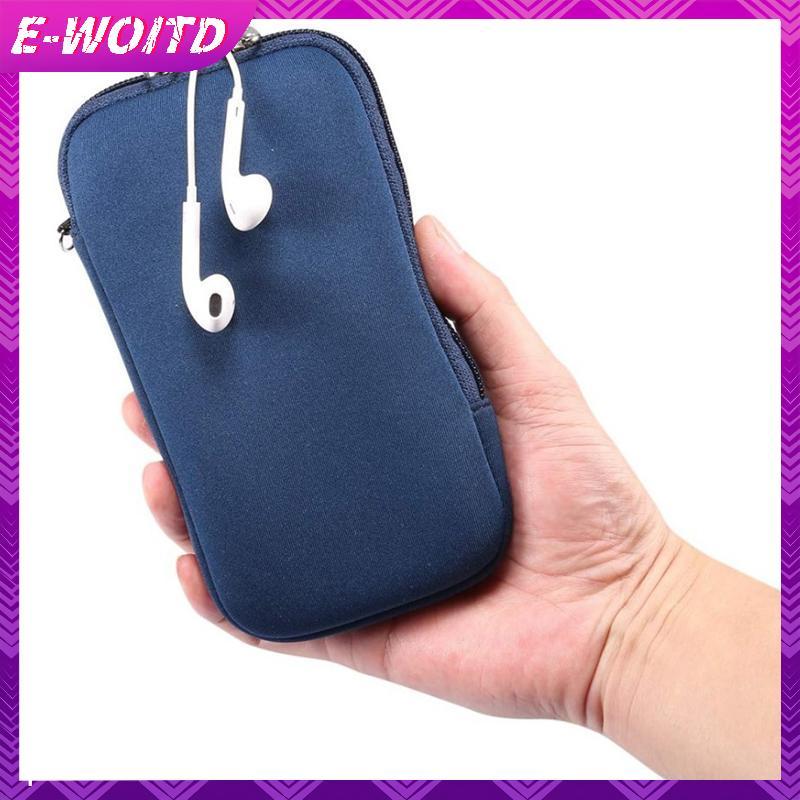 E-WOITD Đa Năng Neoprene Túi Điện Thoại Mềm Nhẹ Dây Kéo Túi Chống Xẻng Cho Văn Phòng Và Gia Đình Sử Dụng E-WOITD