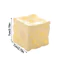 JVSUB Jumbo Cheese Cube Quả bóng căng thẳng, Đồ chơi xoay phô mai có thể định hình chống căng thẳng, kết cấu mực chống vỡ ASMR Đồ chơi căng thẳng giác quan Quà tặng sinh nhật