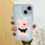Thỏ Strawberry Cute Cổ Đen Dành Cho 16 Vỏ Ốp Lưng Iphone 17 Air 14/13/11 Pro