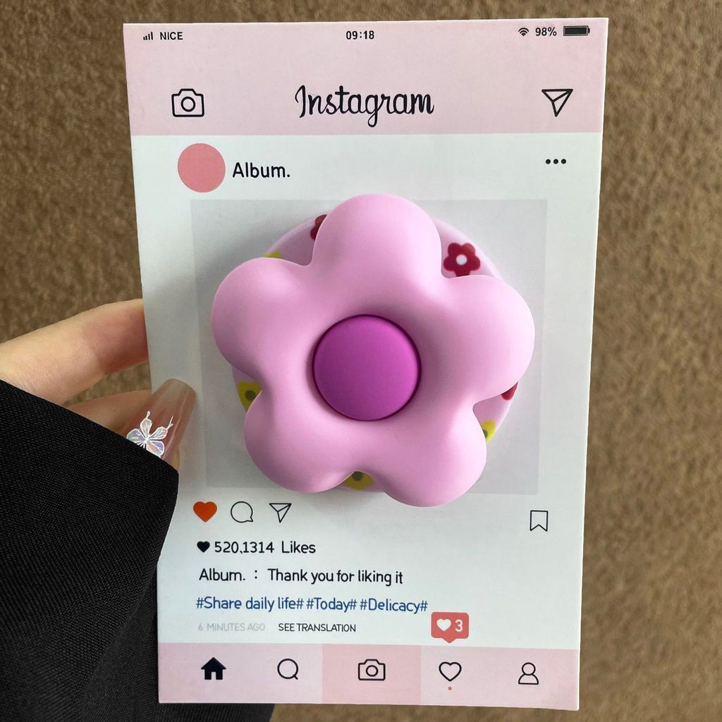 Xu Hướng Hàn Quốc Giá Đỡ Điện Thoại Từ Tính 3D Silicone Kawaii Dễ Thương - Phong Cách Mới Hoạt Hình Từ Túi Khí Đứng Đa Năng