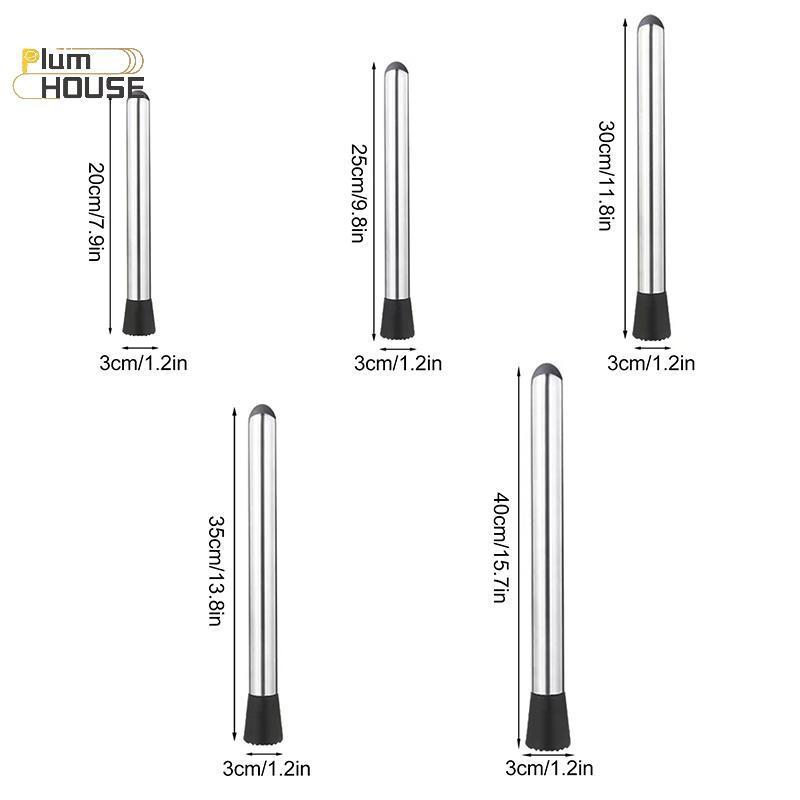 PlumHOUSE Thép không gỉ Nghiền Đá Búa Đa Năng Popsicle Sti Cotail Swizzle Sti Fruit Lemon Muddle Bar Dụng Cụ VN