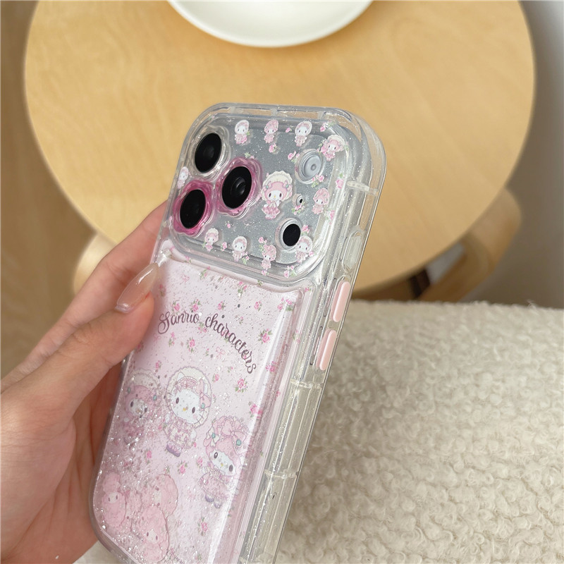 Ốp điện thoại cát lún dạng lỏng cho iPhone 17 Pro max Mellody Pattern TPU materia
