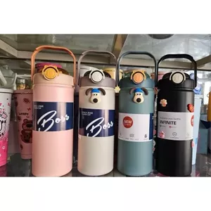 Bình Giữ Nhiệt Boss 1000ml ( 1 lít ) Lõi Inox 304 Có Quai Xách Kèm Ống Hút. PA SHOP 2010