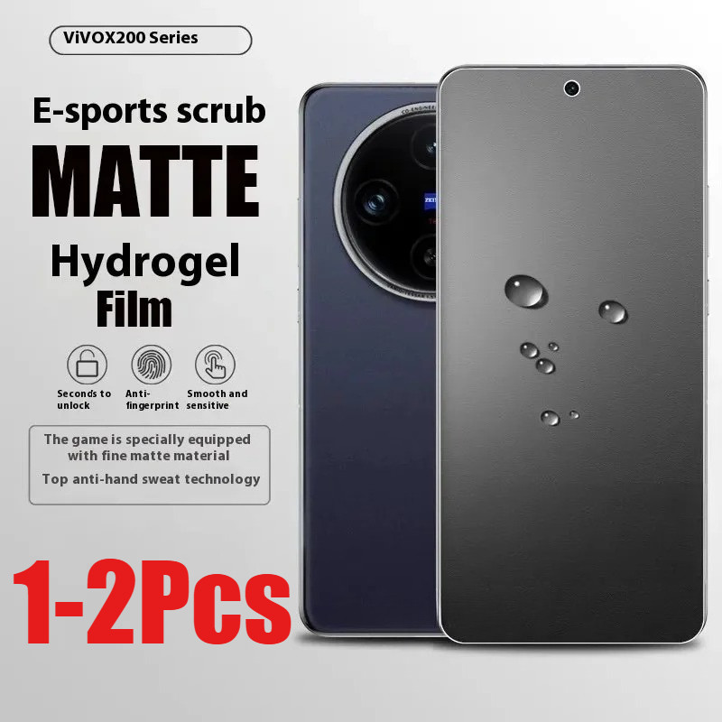 1-2 Chiếc Full Cover Chống Ánh Sáng Xanh Mềm Hydrogel Cho vivo X100 X100s X200 X200s X200T Pro mini Ultra FE Chống Gián Điệp Riêng Tư Và Bảo Vệ Màn Hình HD Phim Mờ