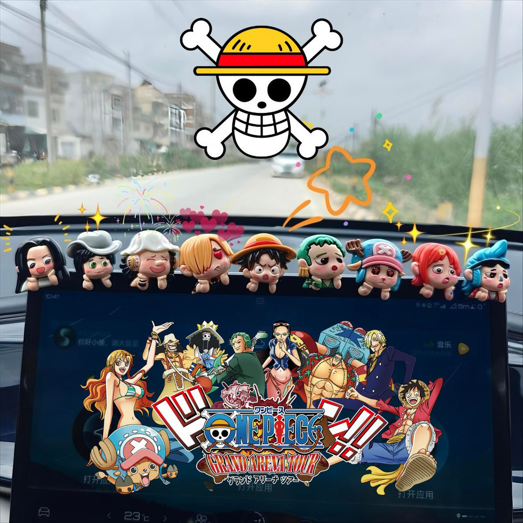 6-9 Chiếc One Piece Anime Nhân Vật Khỉ D. Luffy Zoro Sanji Nami Đảo Hành Động Hình Bộ Sưu Tập Đồ Chơi Búp Bê Để Trang Trí Bảng Điều Khiển Ô Tô
