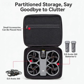 Dành Cho DJI Avata360 Drone Body Chỉ Túi Bảo Quản Nhẹ Vỏ Cứng Chống Sốc Đeo Vai Túi avata360 Toàn Cảnh Drone Phụ Kiện