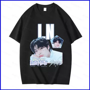 Áo thun Stray Kids Felix và Han Changbin "Stay In Our House", tay ngắn