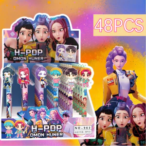 48 Chiếc Mới Demon Hunters Acrylic Patch Press Bút Trung Tính Đen 0.5mm