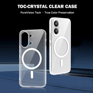 Lereach cho Poco X8 Pro Max X8 Pro Poco X7 Pro Poco X7 Vỏ điện thoại từ tính, Acrylic + TPU, Vỏ sạc từ tính trong suốt chống sốc 4 chiếc