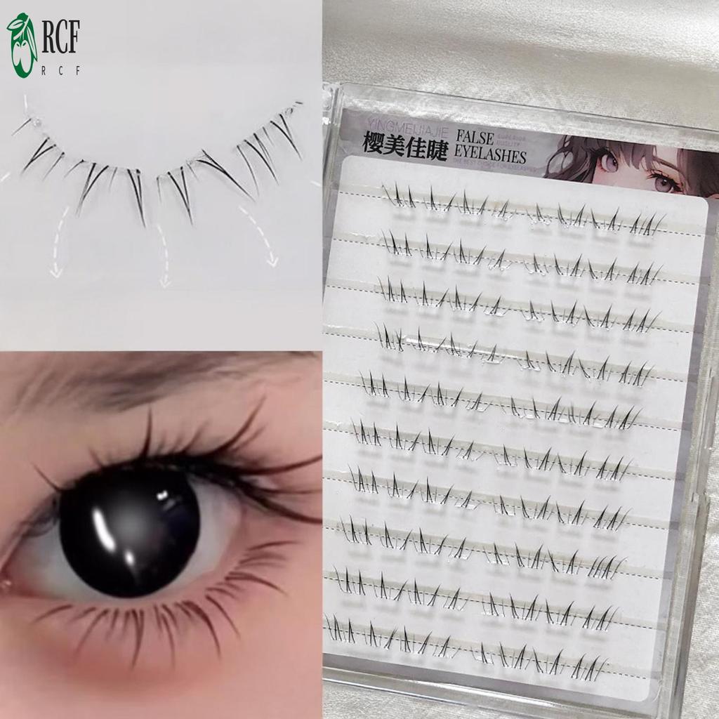 Phần mở rộng mi đáy đen 4-6mm C Curl - Cụm lông mi DIY để trang điểm làm đẹp