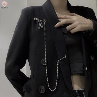 [PCW-T] Kim Loại sel Pin Dây Xích Thổ Cẩm Dành Cho Nữ Phù Hợp Với Áo Sơ Mi Ve Áo Pin Quần Áo Phụ Kiện Món Quà Trang Sức