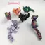 Mèo in hình 3D khớp nối 12cm Đồ chơi động vật dễ thương Trang trí để giảm căng thẳng Trang trí máy tính để bàn Quà tặng Giáng sinh cho thú cưng