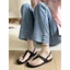 Mùa Hè 2025 Màu Trơn Mũi Tròn Khóa Thời Trang Phù Hợp Với Phong Cách Châu Âu Mỹ Nữ Size Lớn Giày Sandal Đế Dày26040109