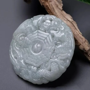 Mới Ngọc Rồng May Mắn Rùa Mặt Dây Chuyền Băng Mặt Dây Chuyền Trang Sức Nam Vòng Cổ