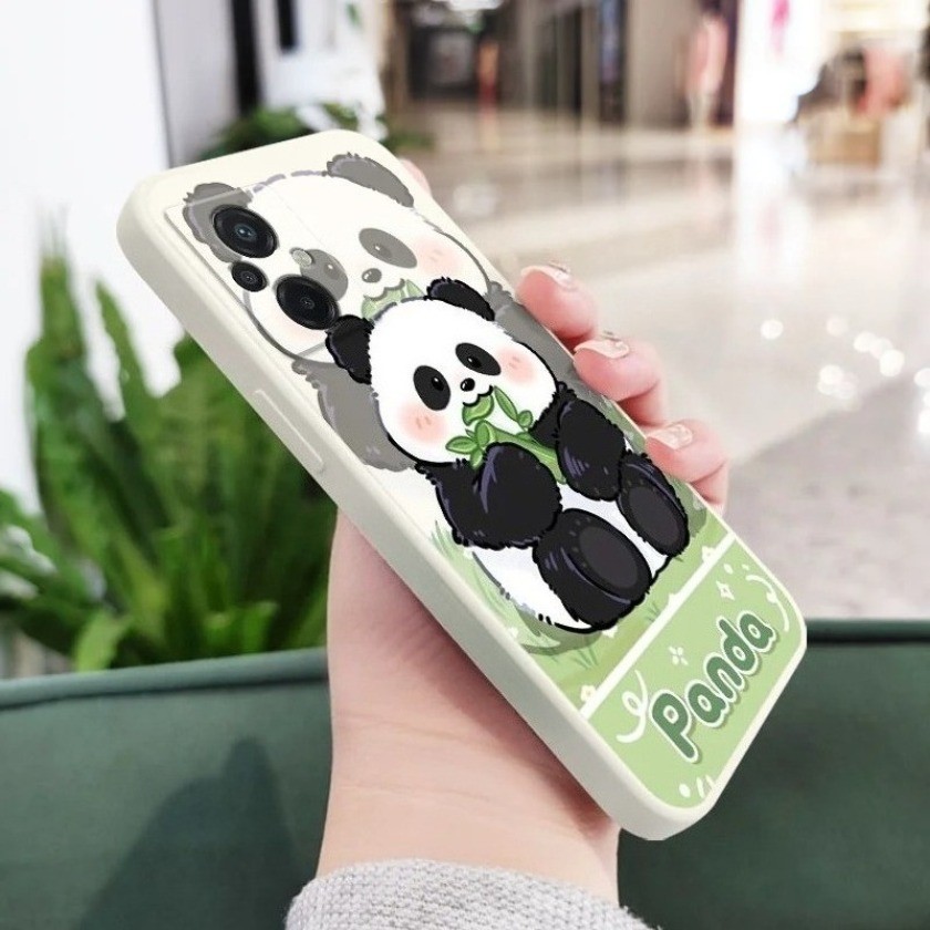 Ốp điện thoại hình lá tre màu đỏ và gấu trúc cho Huawei Y7A Nova 7i 3i 10 SE Mate 20 Pro P40 P30 Pro P30 Lite Ốp lưng TPU mềm chống sốc