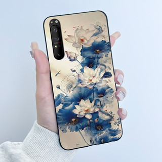Ốp điện thoại cho Sony Xperia 1 II XQ-AT51 XQ-AT52 1 III XQ-BC62 XQ-BC72 XQ-BC52 Ốp điện thoại silicon mềm mờ mát dễ thương sang trọng thẩm mỹ