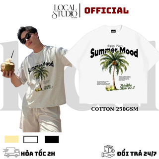 ÁO THUN HÈ FROM BOXY , ÁO THUN MÙA HÈ , CHẤT COTTON , ÁO ĐI BIỂN , DÀY DẶN 250GSM