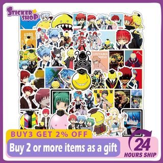 103 Chiếc Ám Sát Lớp Học Anime Miếng Dán Đồ Chơi Trẻ Em DIY Điện Thoại Hành Lý Tủ Lạnh Máy Tính Xách Tay Miếng Dán