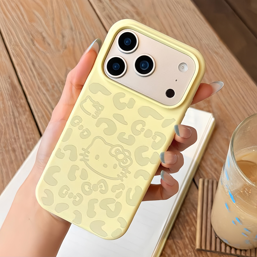 Ốp Điện Thoại Silicon Lỏng Mèo Da Báo Cho iPhone 17 Pro Max 17 Air 16 Plus 15 14 13 12 11 Vỏ Bảo Vệ Chống Sốc