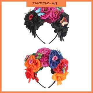 Zuoo Halloween - Băng Đô Cổ Tích Hoa Mẫu Đơn Nhiều Màu, Phù Hợp Cho cosplay Bướm Và Party