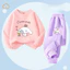 Cinnamoroll Trẻ Em Áo Bộ Quần Dễ Thương Phong Cách Hoạt Hình Nhẹ Trang Phục Mặc Hàng Ngày