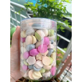 Bánh xốp, giòn ăn dặm sc mix 8 vị trái cây rau củ - hộp 500 ml ( không phải 500gr vì bánh rất nhẹ, xốp)