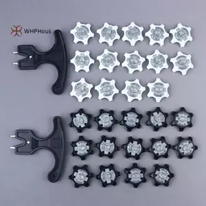 Đinh tán giày golf 14 chiếc + 1 cờ lê thay thế - Thiết kế xoay nhanh, phù hợp với phụ kiện chơi gôn