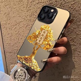 Cây Tiền Cây May Mắn Thích Hợp Cho 16 Vỏ Điện Thoại iPhone17 Phong Cách Mới 15Promax Fortune 14 Quốc Gia Hợp Thời Trang 13