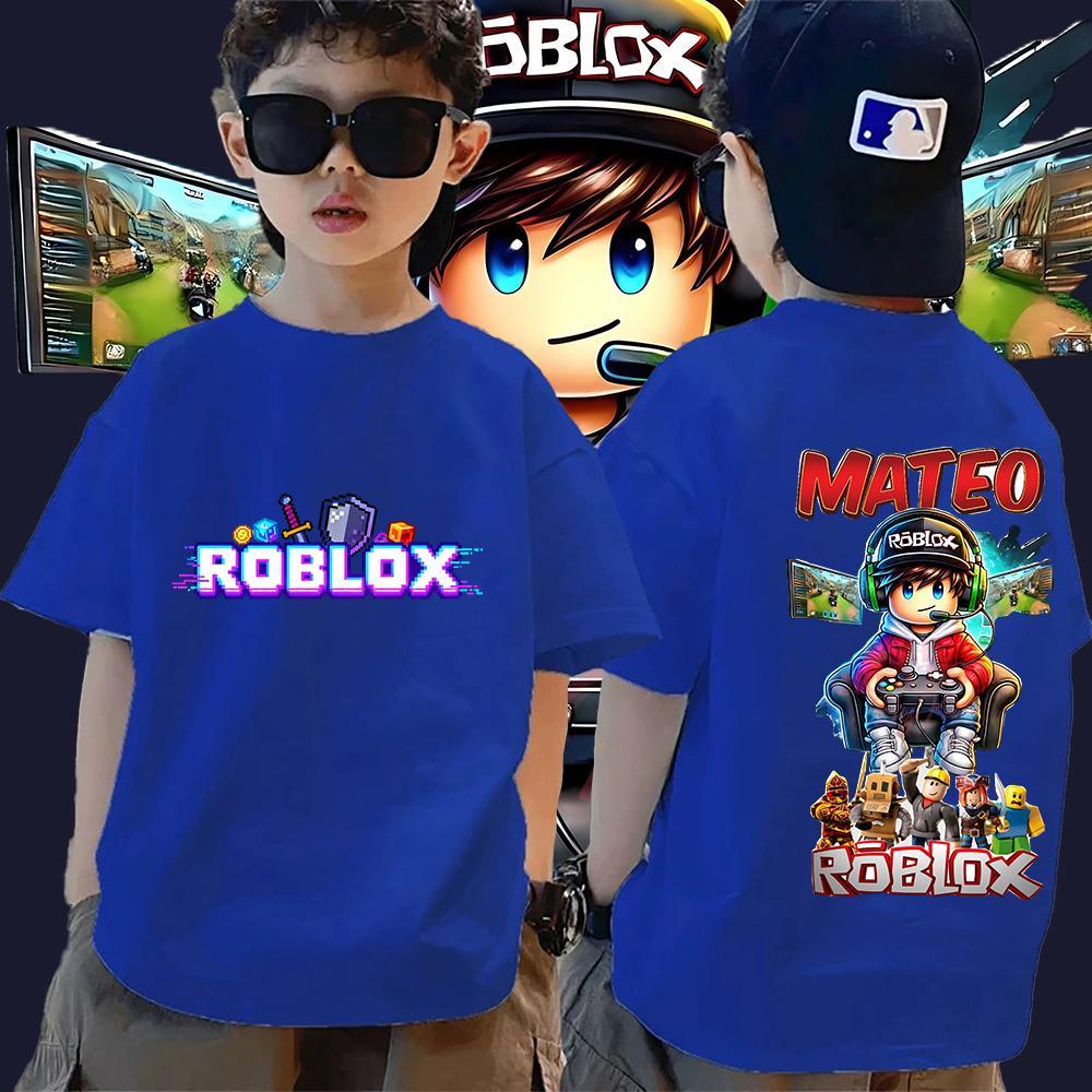 bán in áo lớn cotton Roblox bộ đồ gia đình trẻ em người lớn size 90-150 S-XXXL