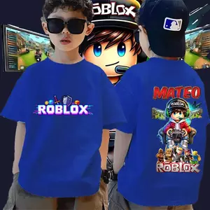 bán in áo lớn cotton Roblox bộ đồ gia đình trẻ em người lớn size 90-150 S-XXXL