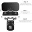 Giá đỡ camera dự phòng TOPTOOLCX, Giá đỡ gắn ABS Giá đỡ camera phía sau, Giá đỡ camera bảng điều khiển màu đen màu đỏ bền bỉ Xe hỗ trợ