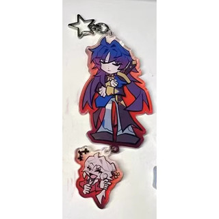 Silver Wolf Anime Keychain Women Honkai Star Rail Acrylic Key Chain Man Kafka Key Ring Pendant Ornament Accessories