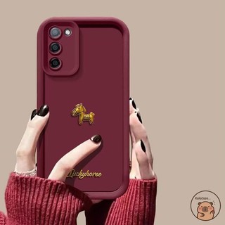 Dành Cho Xiaomi 17 15T 15 15s Pro Ultra Xiaomi17 Xiaomi15T Ốp Điện Thoại 2026 3D Stereo Vàng Ngựa May Mắn Rượu Vang Đỏ Tết Nguyên Đán Hoạt Hình Dễ Thương Chống Rơi Vỏ Mềm
