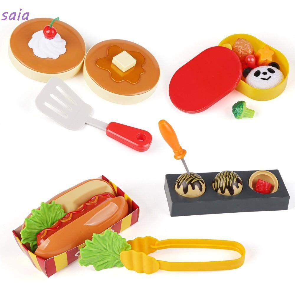 SAIA Đồ chơi giảm căng thẳng giáo dục: bánh Pudding thạch, Hamburger, rau củ cho nhà bếp Giáng sinh
